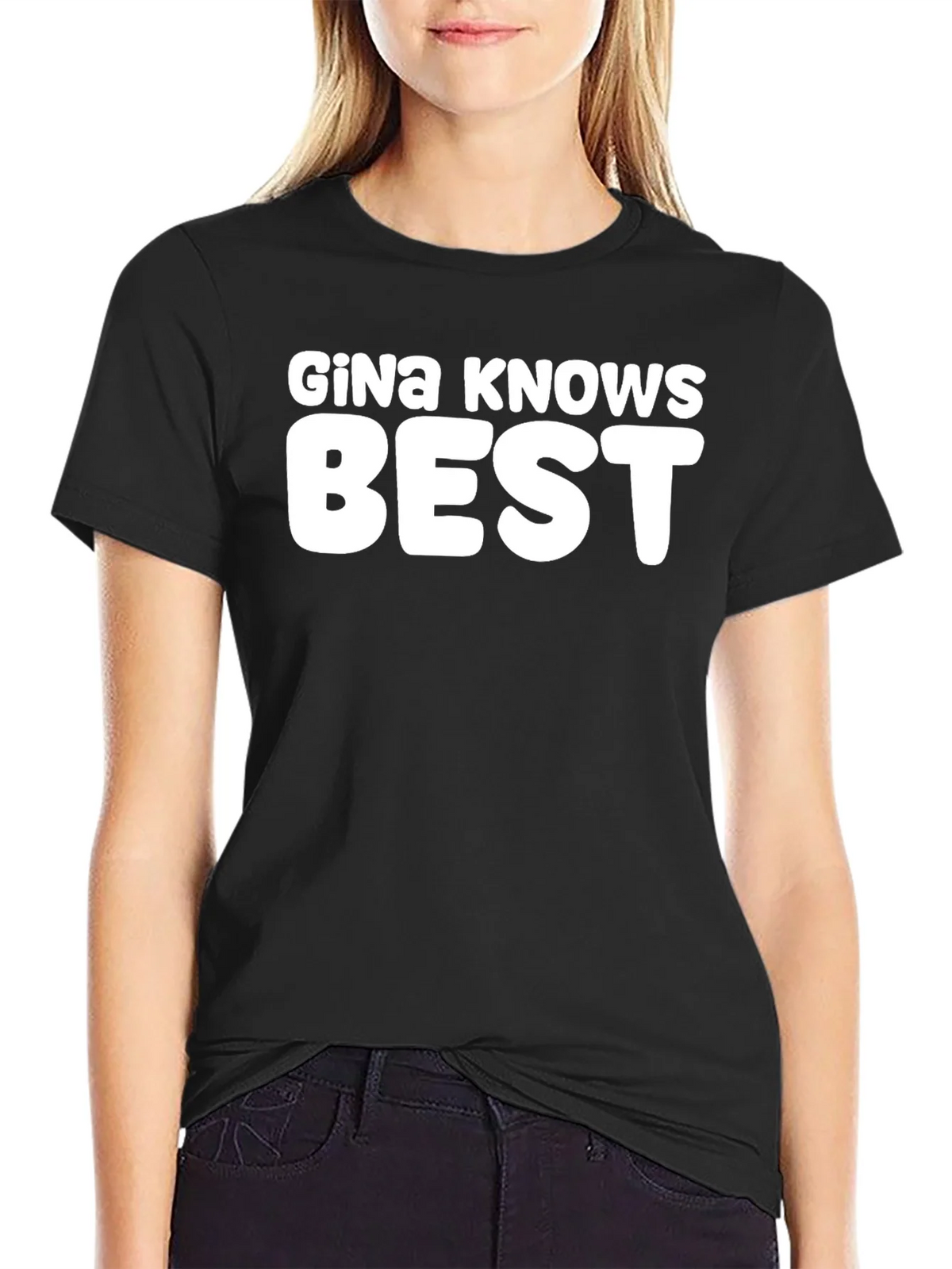 Gina Knows Best Black Graphic Tee product image 2