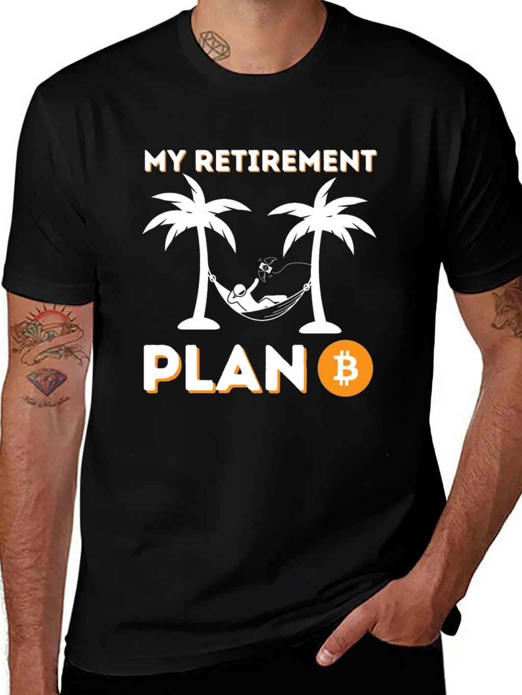 Bitcoin Retirement Plan Graphic T-Shirt product image 1