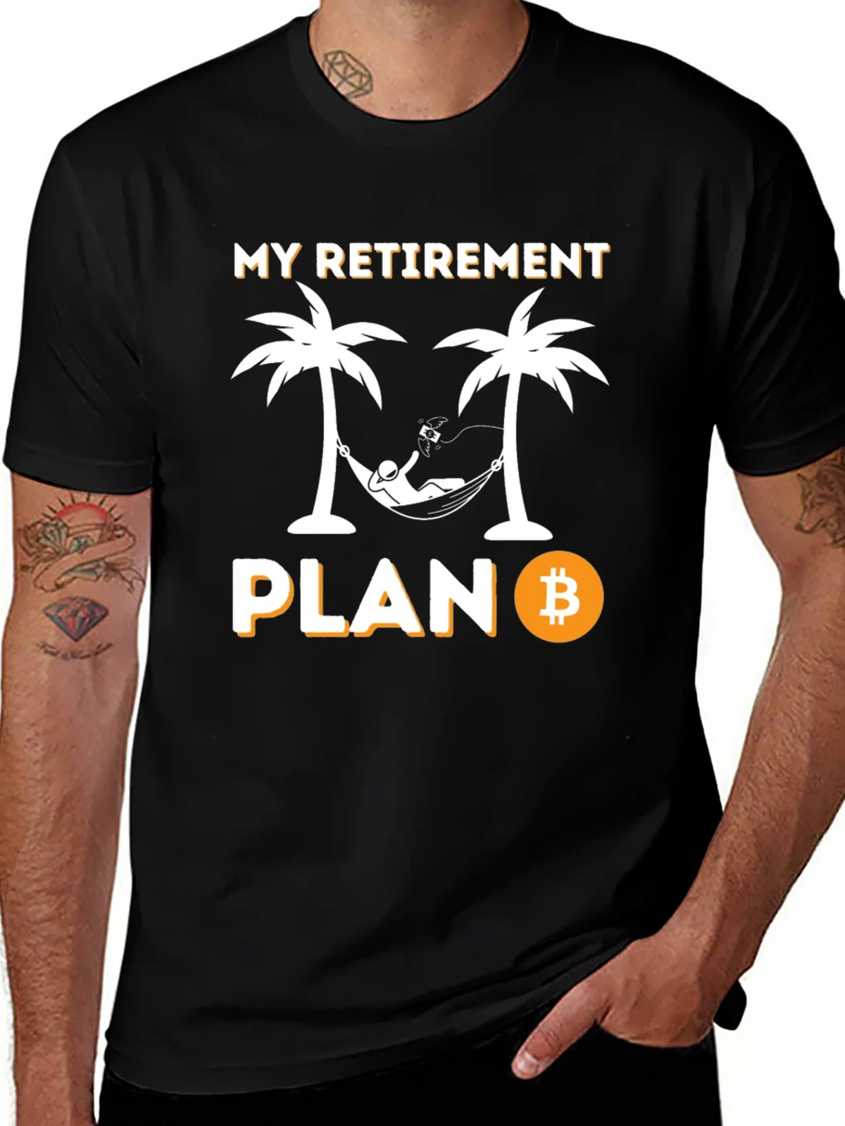 Bitcoin Retirement Plan Graphic T-Shirt product image 1