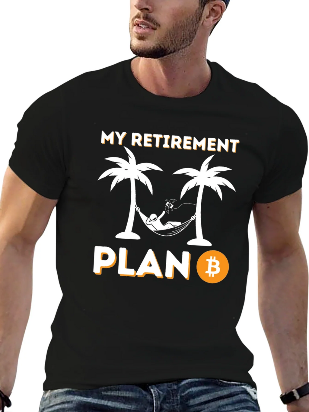 Bitcoin Retirement Plan Graphic T-Shirt product image 6