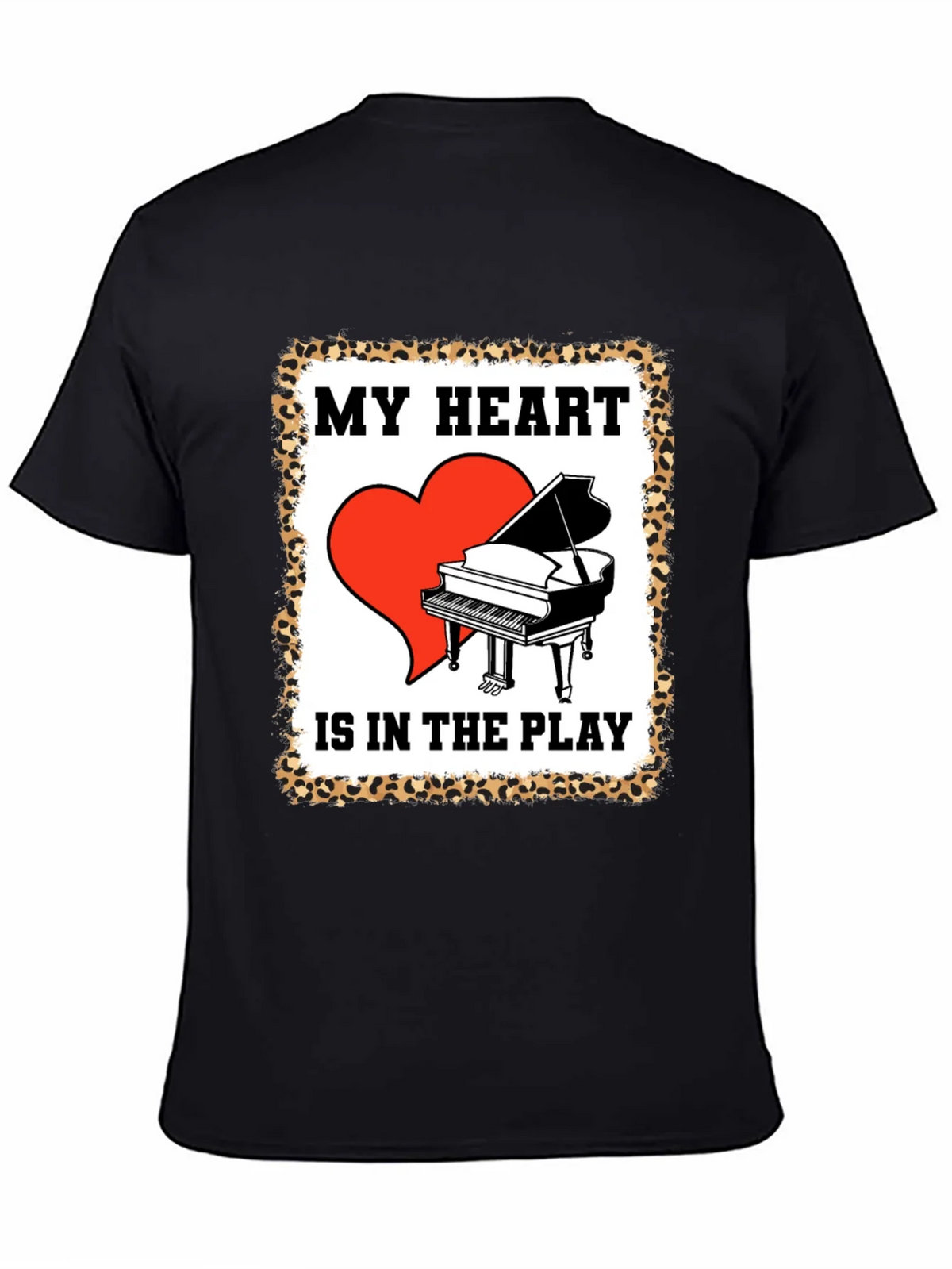 Piano Heart T-Shirt - Music Lover Tee product image 1