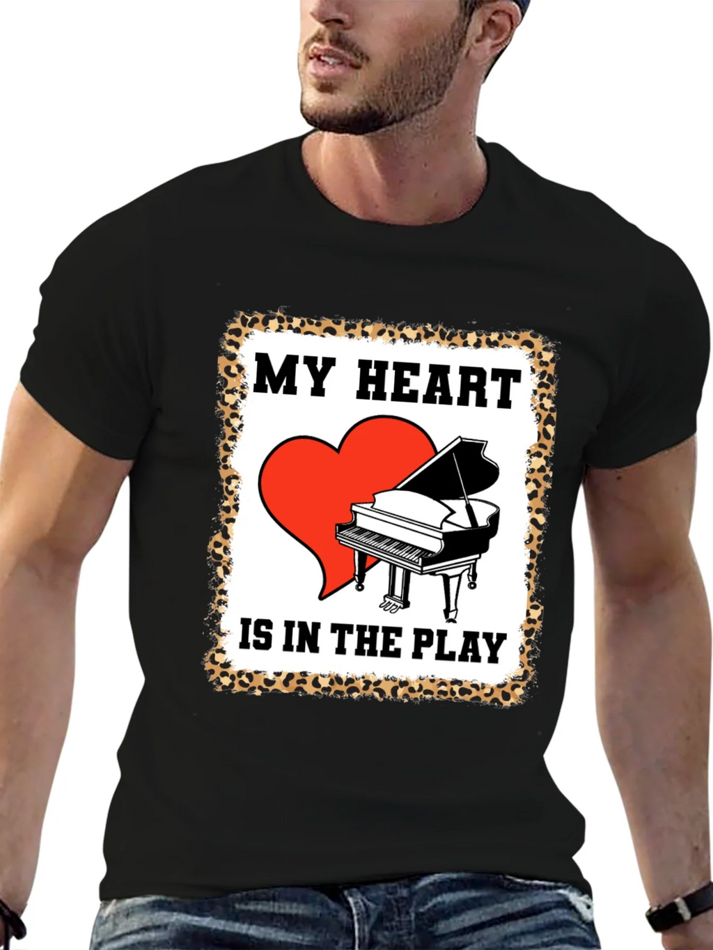 Piano Heart T-Shirt - Music Lover Tee product image 2