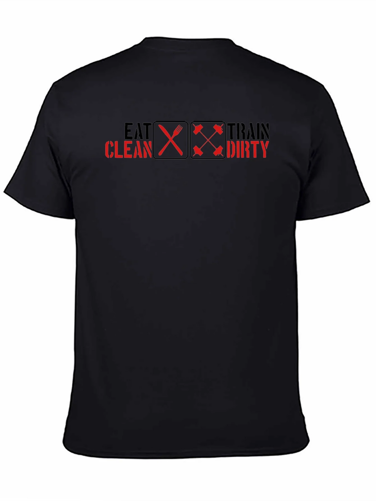 Eat Clean Train Dirty Graphic Tee - Fitness Motivation product image 4