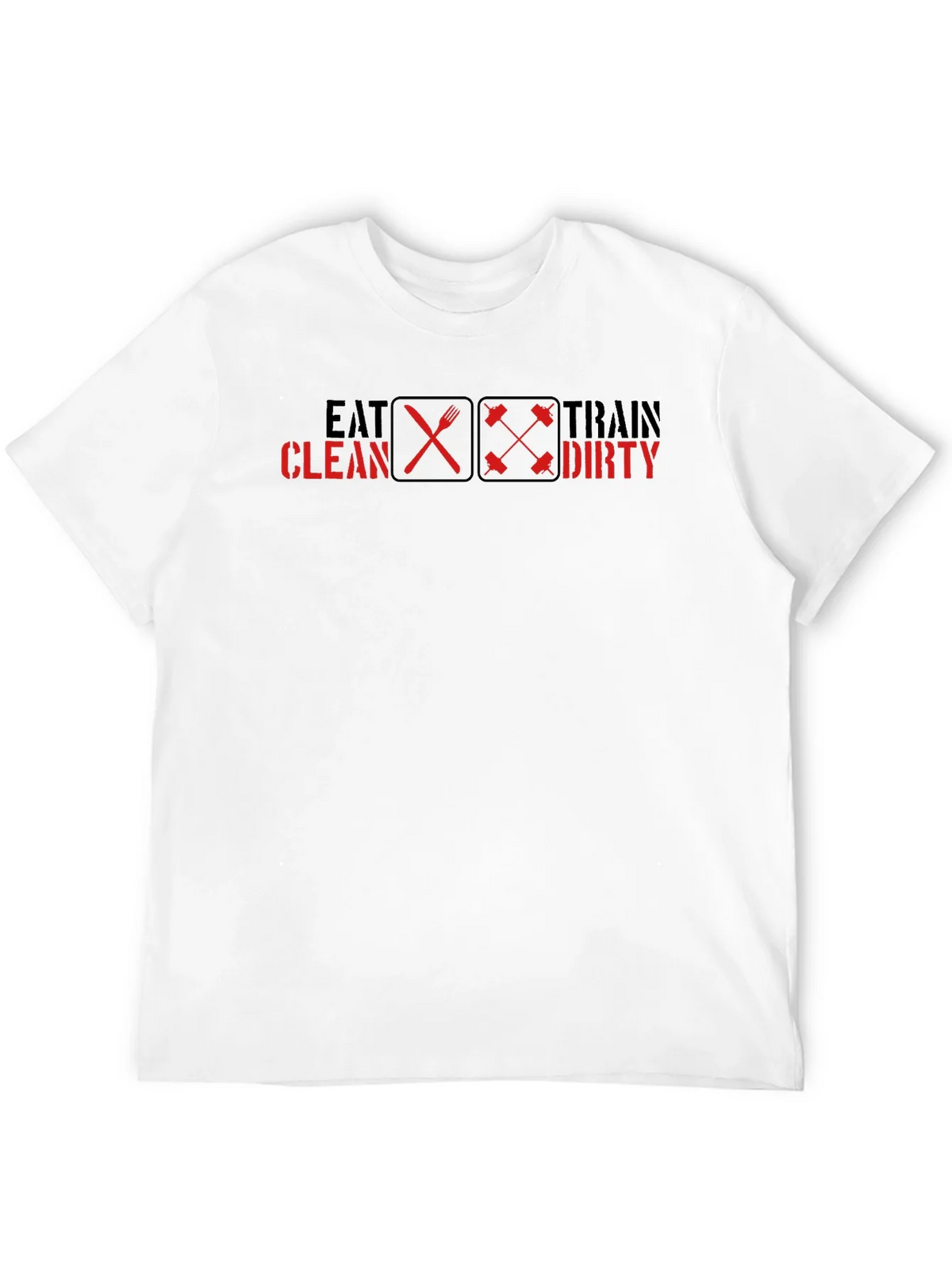 Eat Clean Train Dirty Graphic Tee - Fitness Motivation product image 11