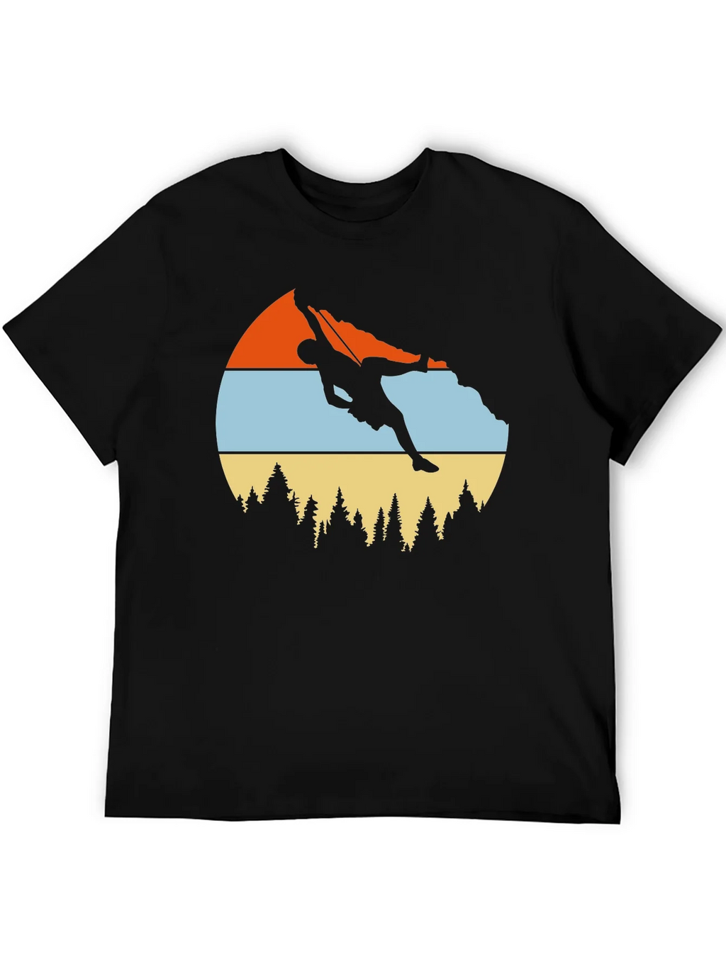 Climbing Graphic Tee - Retro Mountain Design product image 5