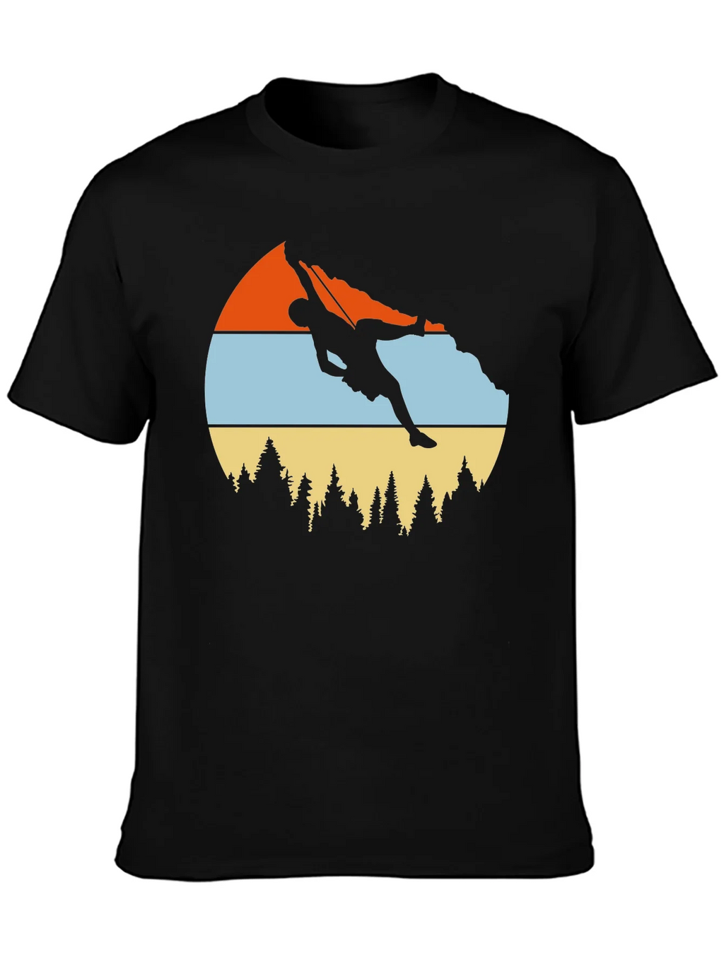 Climbing Graphic Tee - Retro Mountain Design product image 3