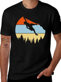 Climbing Graphic Tee - Retro Mountain Design product image 1
