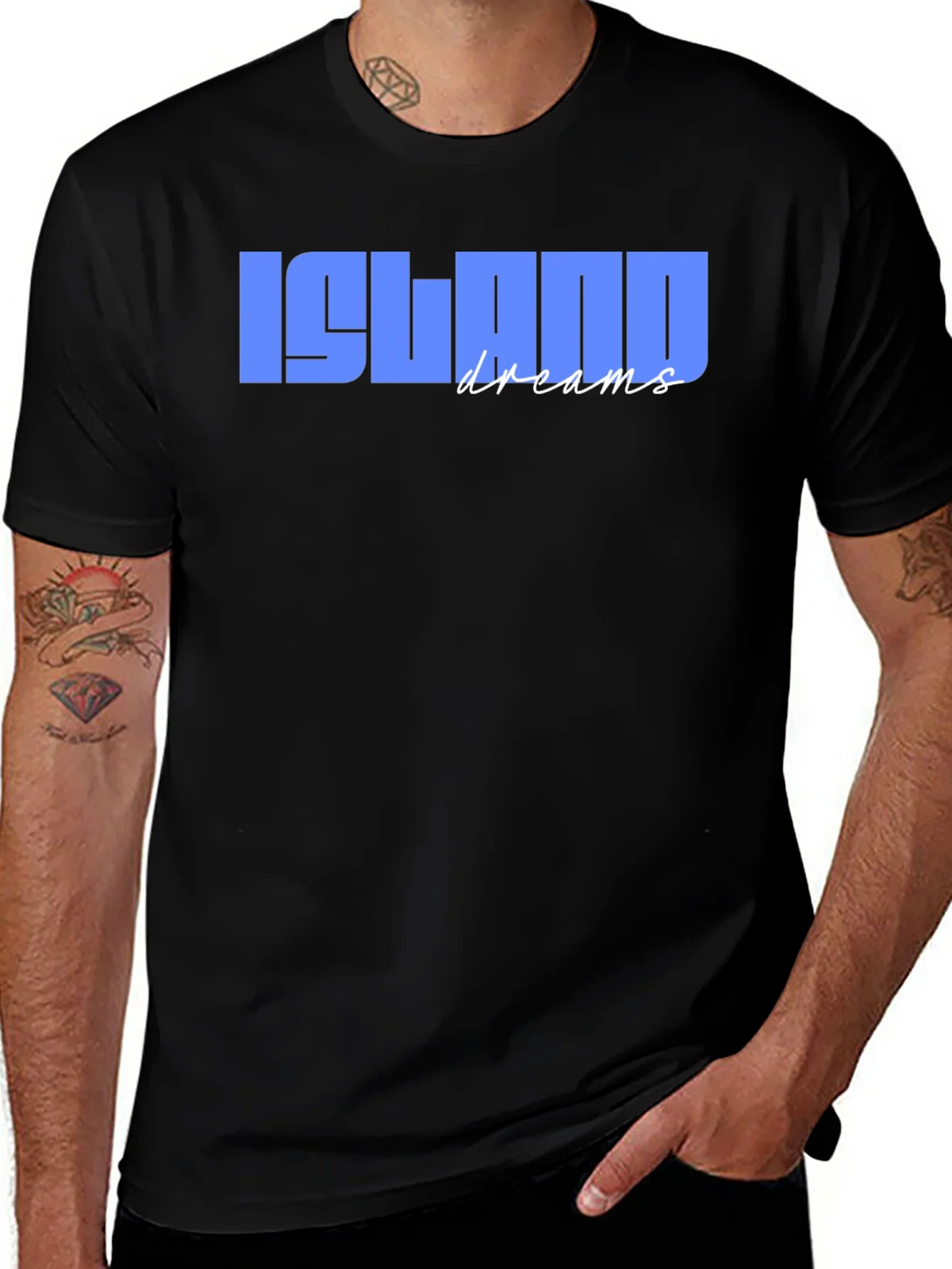 Island Dreams Graphic Print Mens T-Shirt product image 1