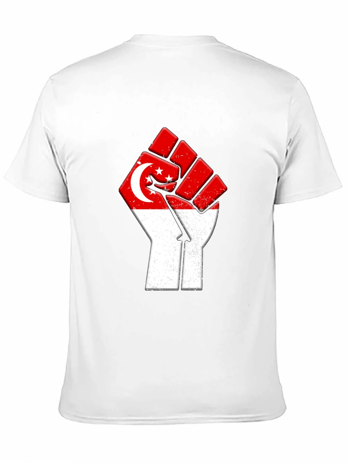 Singapore Flag Fist T-Shirt product image 10