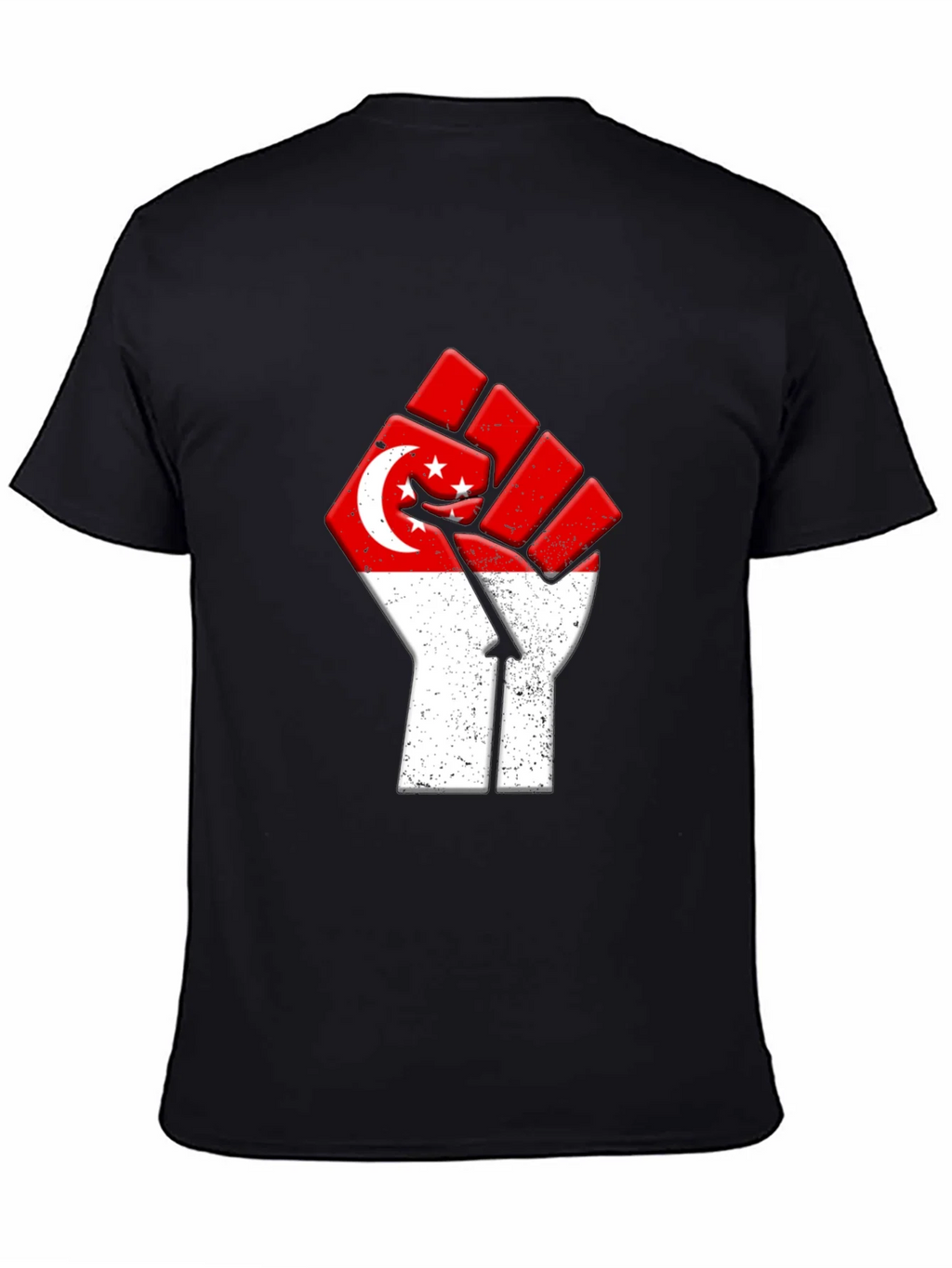 Singapore Flag Fist T-Shirt product image 4