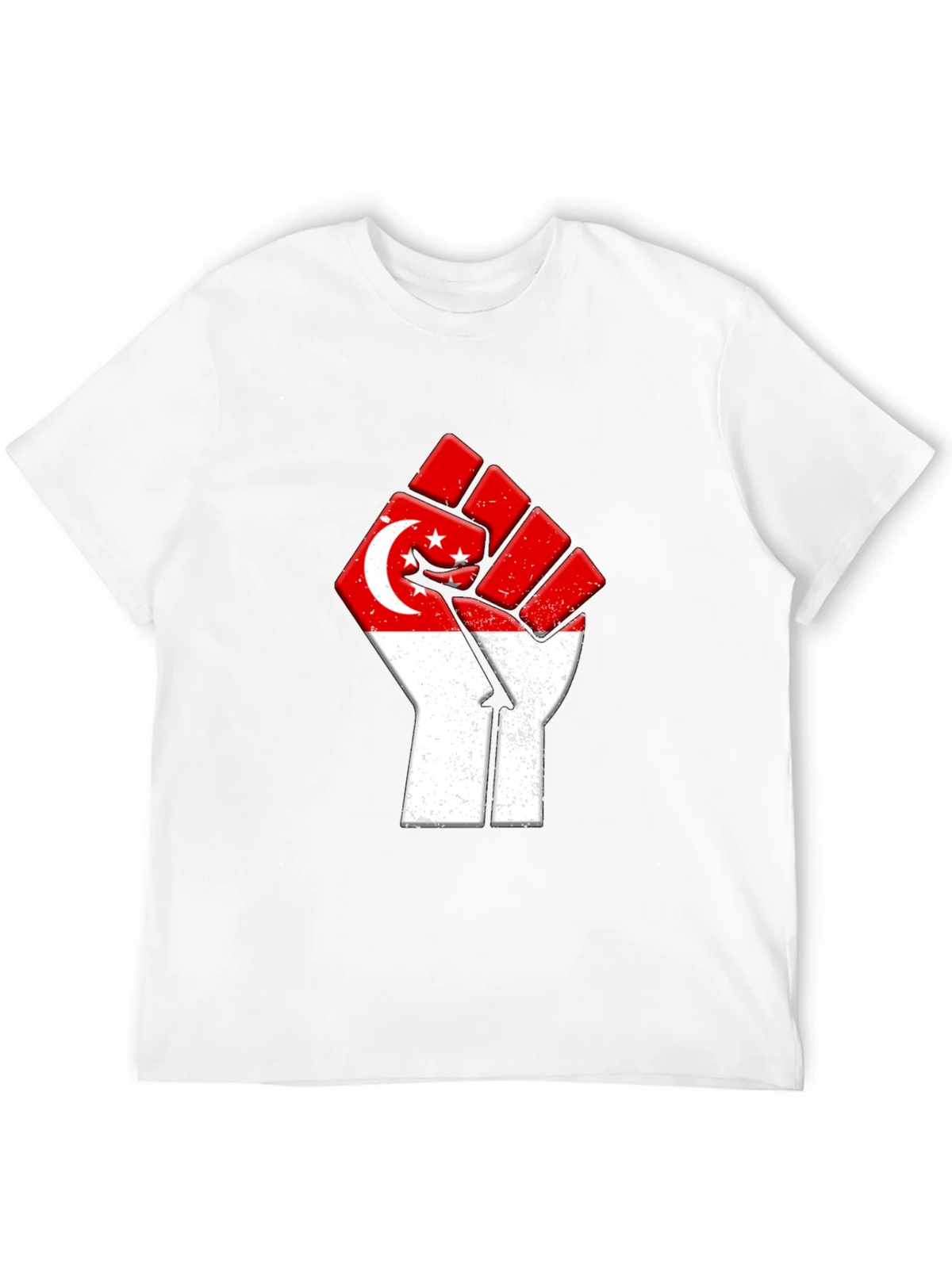 Singapore Flag Fist T-Shirt product image 11