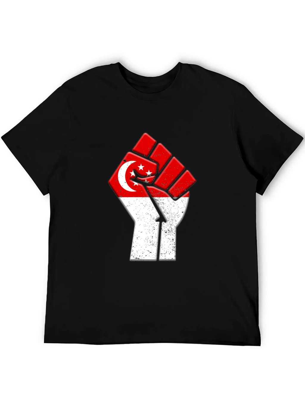 Singapore Flag Fist T-Shirt product image 5