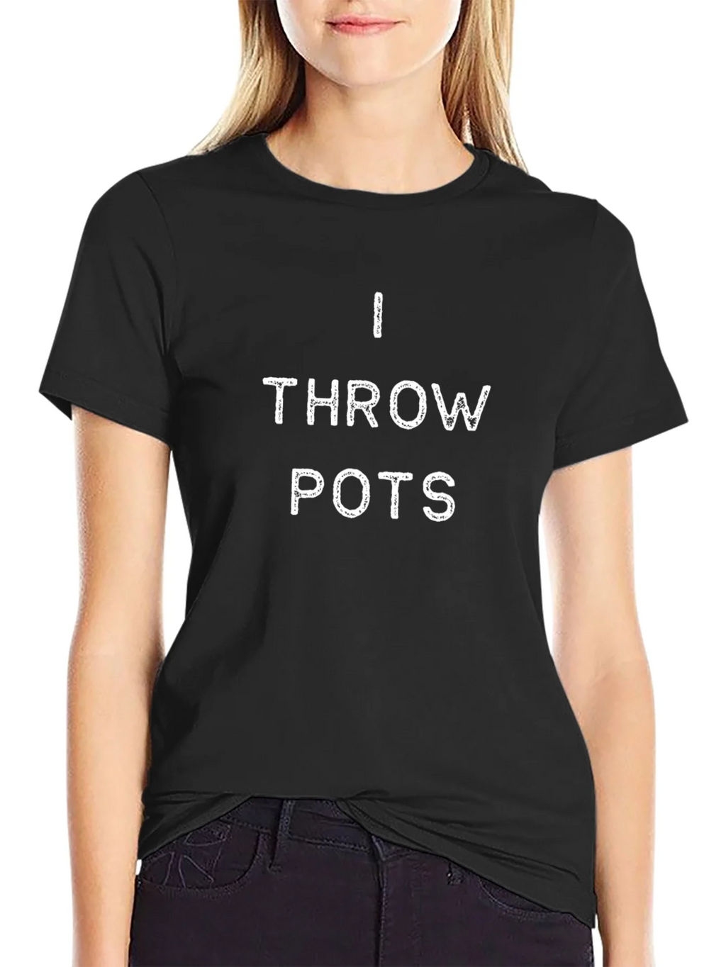 I Throw Pots Black T-Shirt - Funny Pottery Tee product image 2