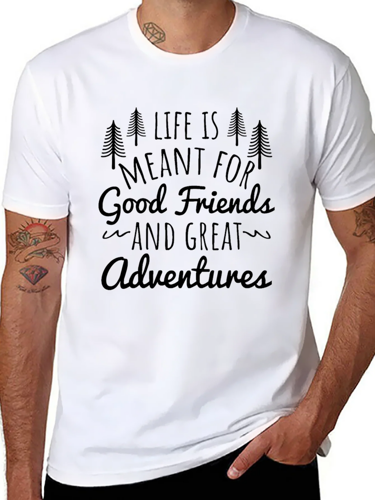 Life is Meant for Good Friends and Great Adventures T-Shirt product image 7