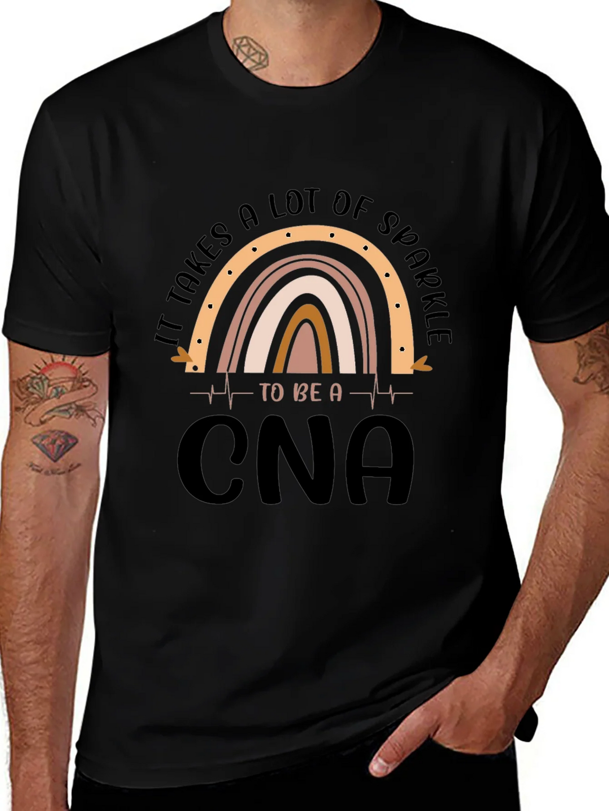Sparkle CNA Graphic Tee - Certified Nursing Assistant product image 1