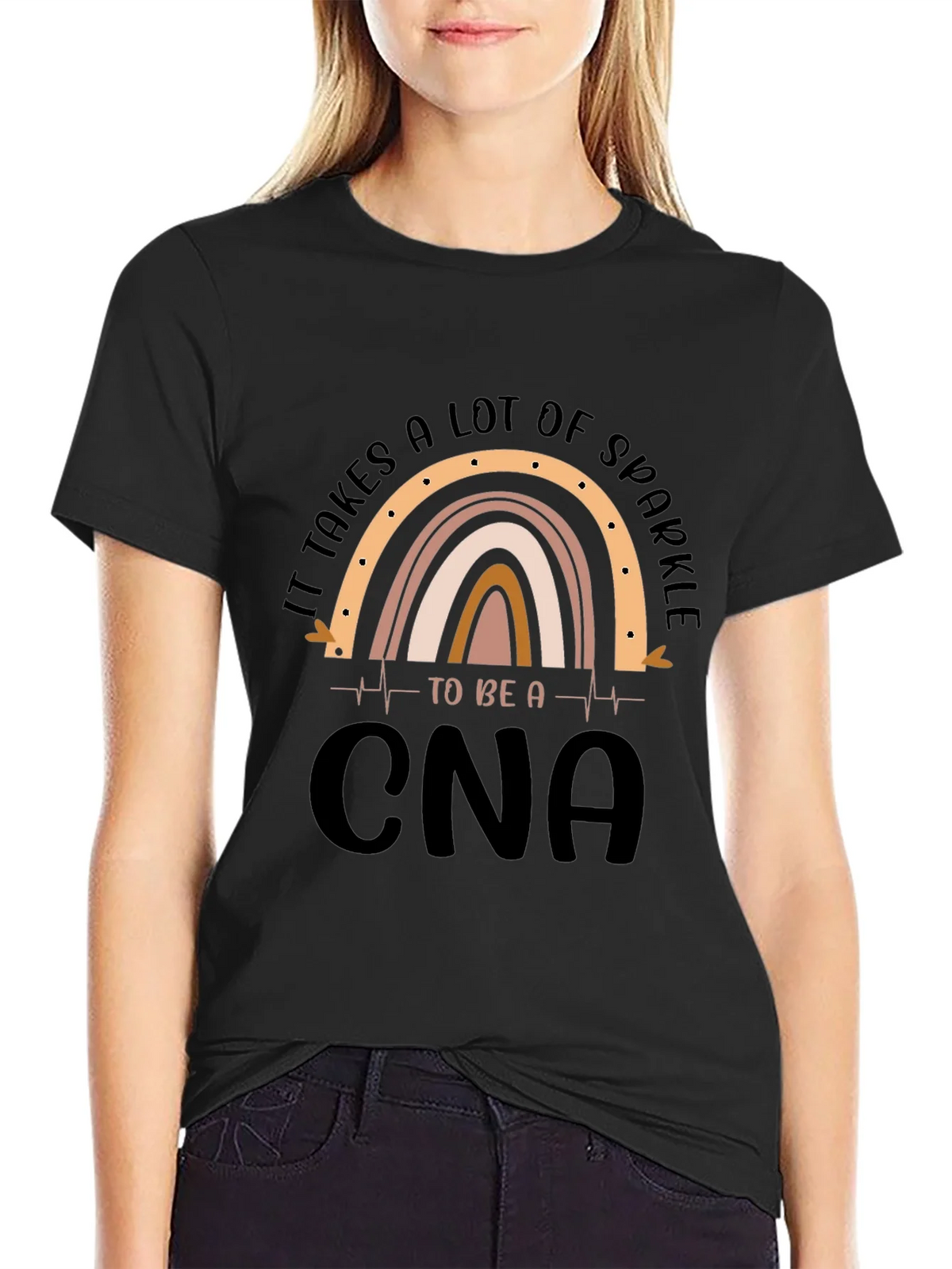 Sparkle CNA Graphic Tee - Certified Nursing Assistant product image 2