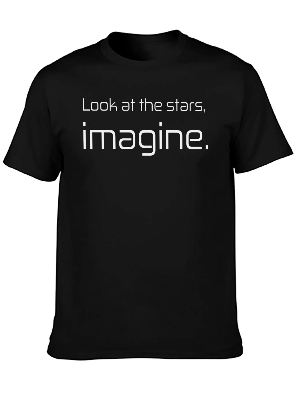 Imagine Stars Graphic Black T-Shirt product image 3