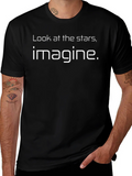 Imagine Stars Graphic Black T-Shirt product image 1