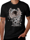 Disco Ball Headphones Graphic Tee - Mens Black T-Shirt product image 1