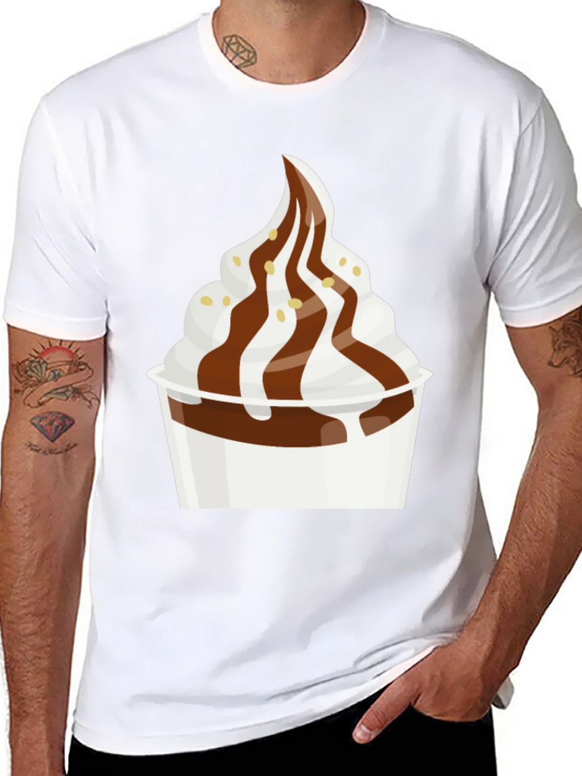 Dessert T-Shirt - Creamy Soft Serve Graphic Tee product image 7