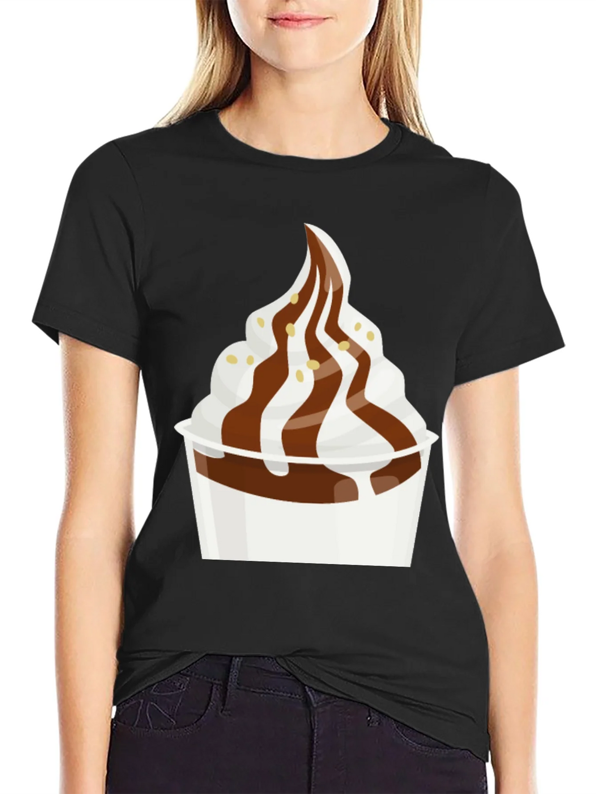 Dessert T-Shirt - Creamy Soft Serve Graphic Tee product image 2