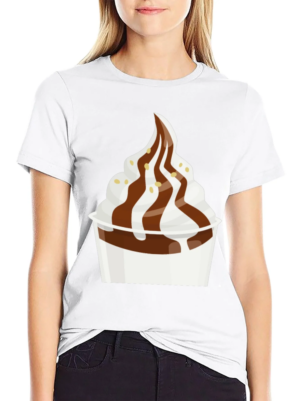Dessert T-Shirt - Creamy Soft Serve Graphic Tee product image 8
