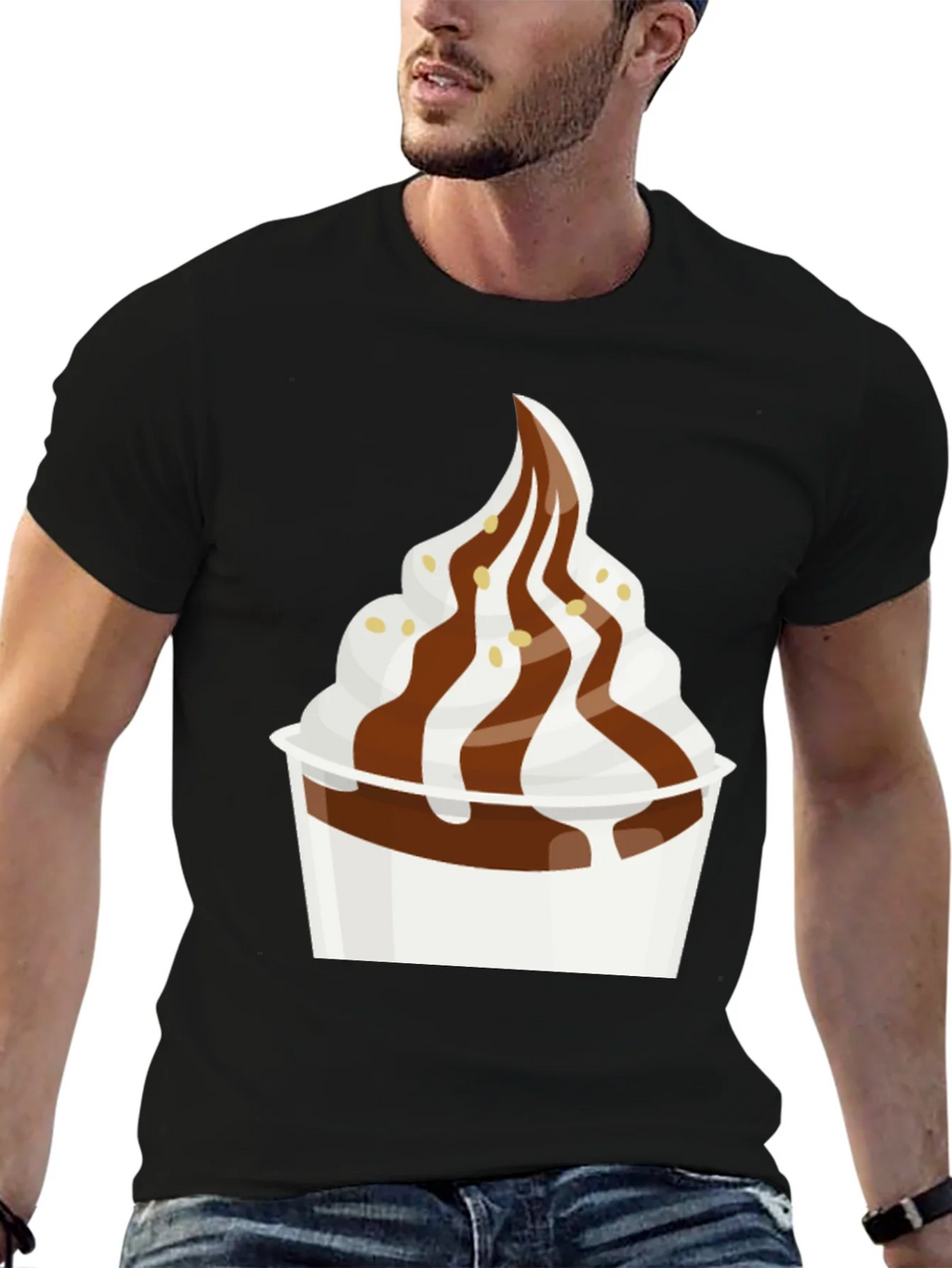Dessert T-Shirt - Creamy Soft Serve Graphic Tee product image 6