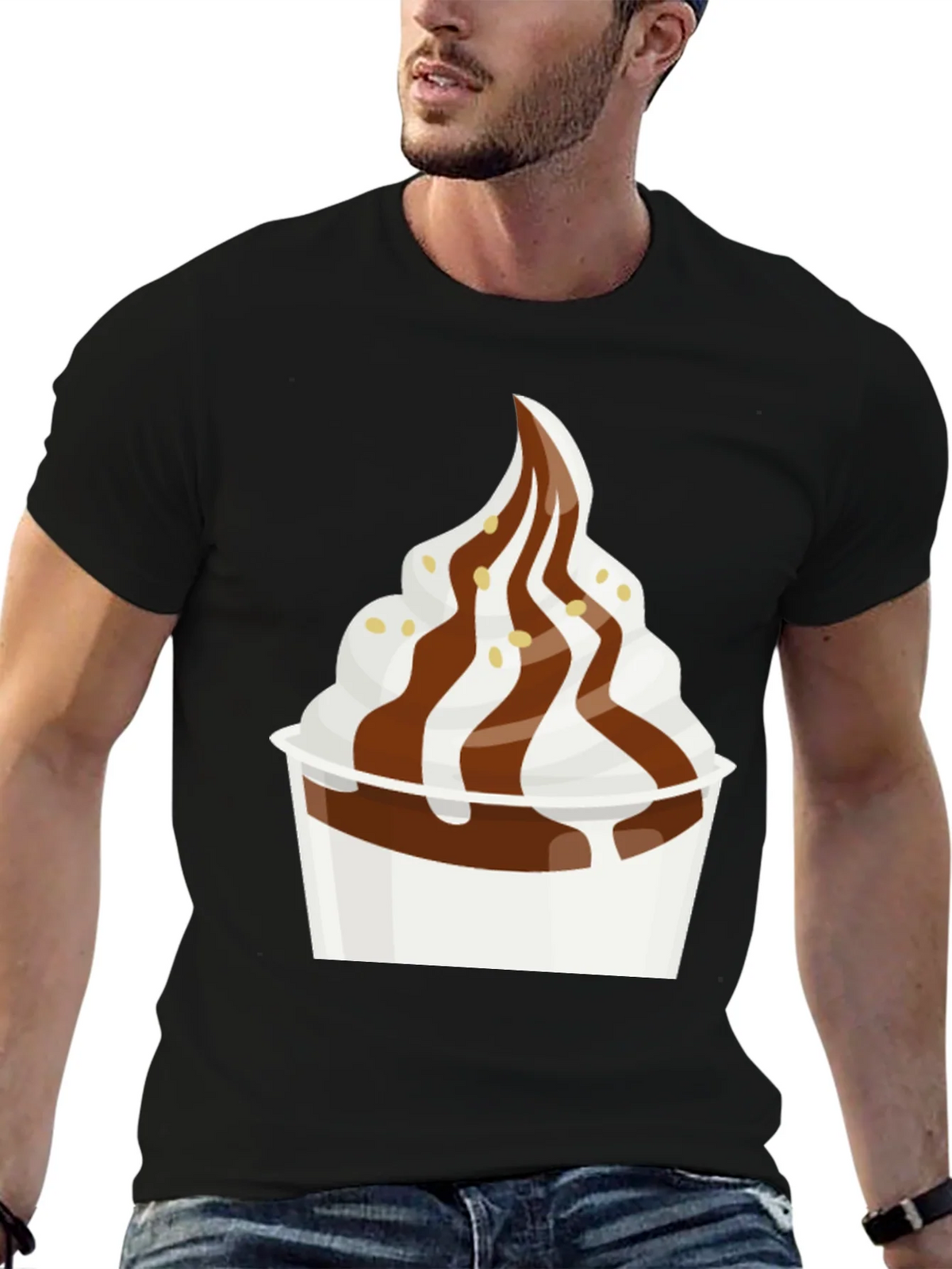 Dessert T-Shirt - Creamy Soft Serve Graphic Tee product image 6