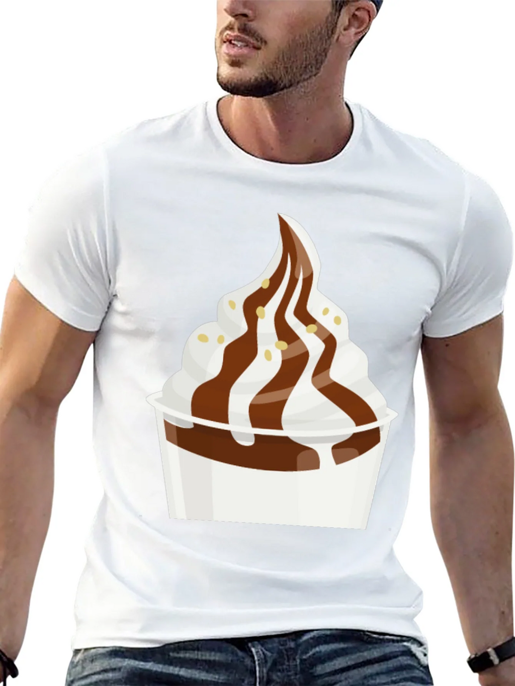 Dessert T-Shirt - Creamy Soft Serve Graphic Tee product image 12
