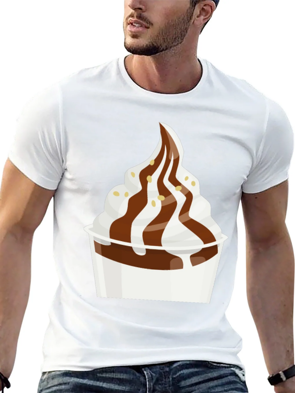 Dessert T-Shirt - Creamy Soft Serve Graphic Tee product image 12