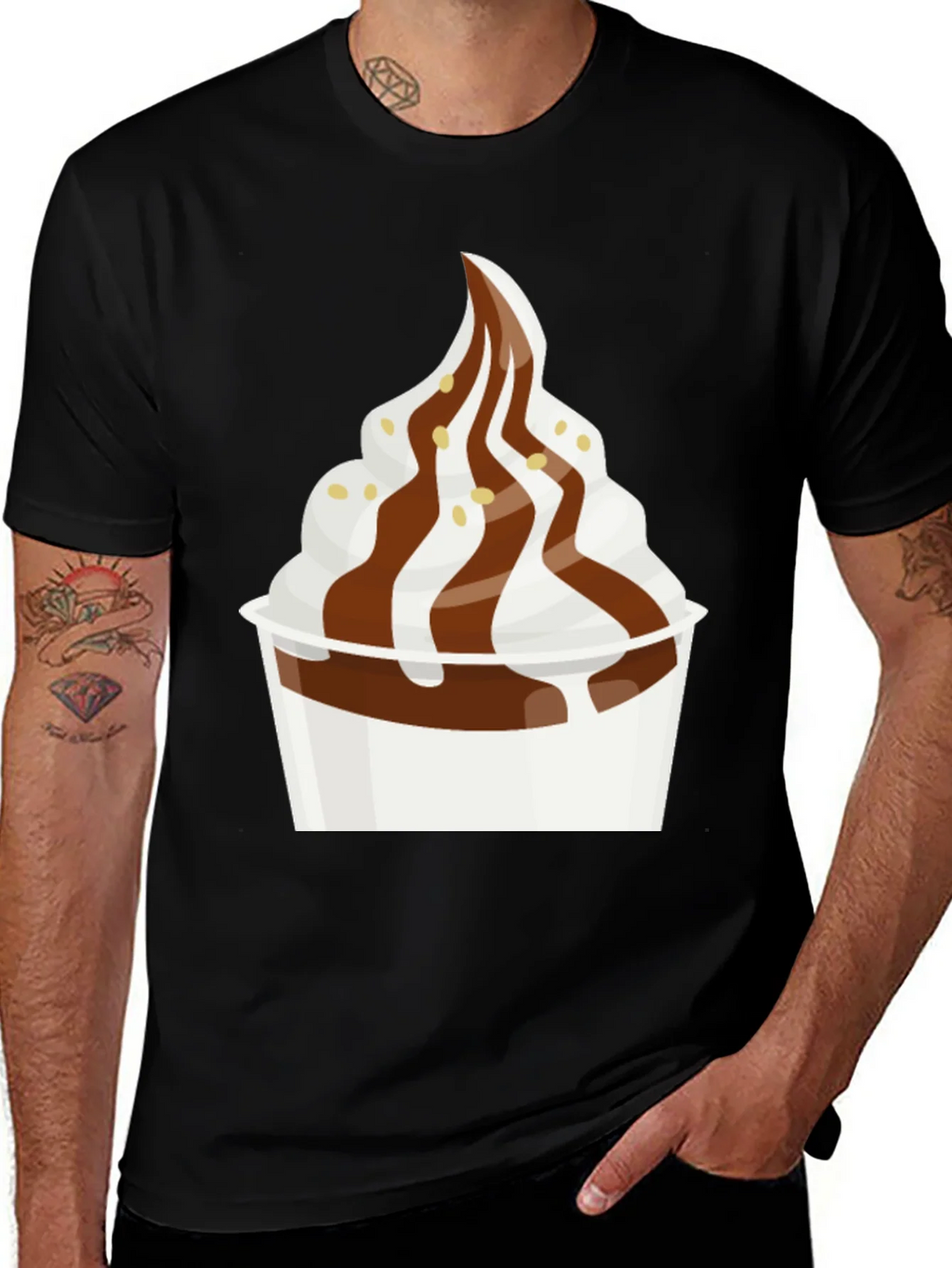 Dessert T-Shirt - Creamy Soft Serve Graphic Tee product image 1