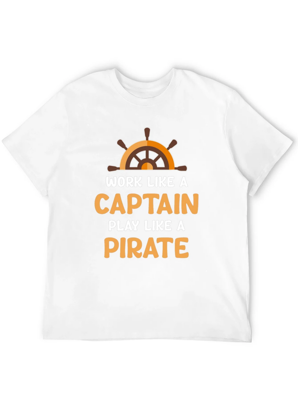 Work Like a Captain Play a Pirate Black T-Shirt product image 11