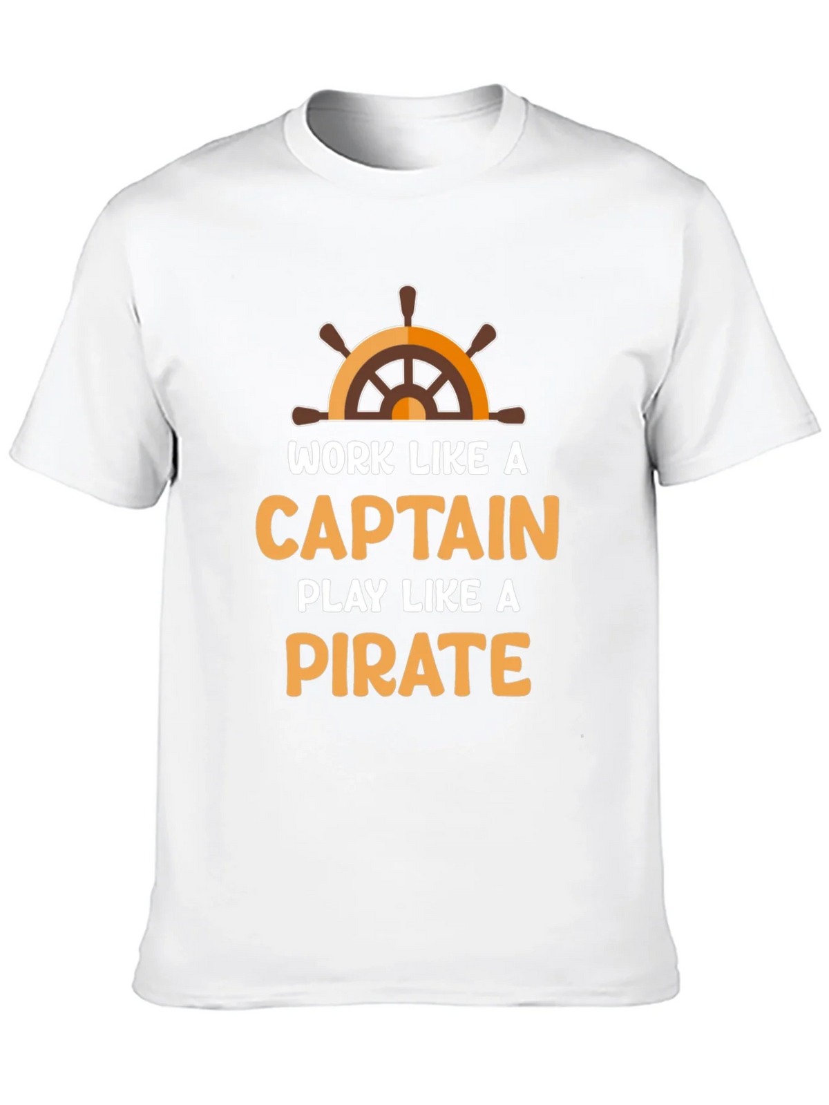 Work Like a Captain Play a Pirate Black T-Shirt product image 9