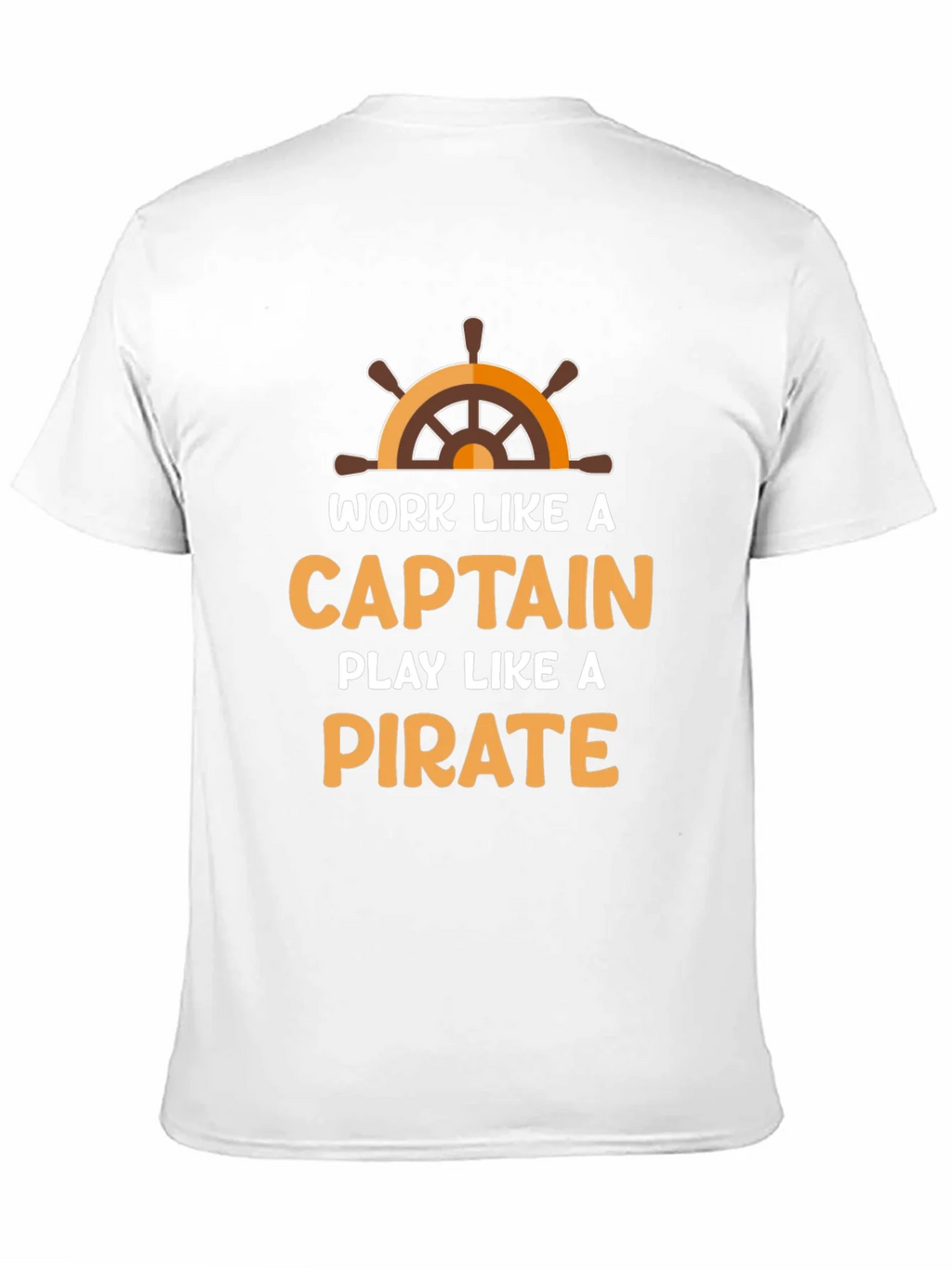 Work Like a Captain Play a Pirate Black T-Shirt product image 10