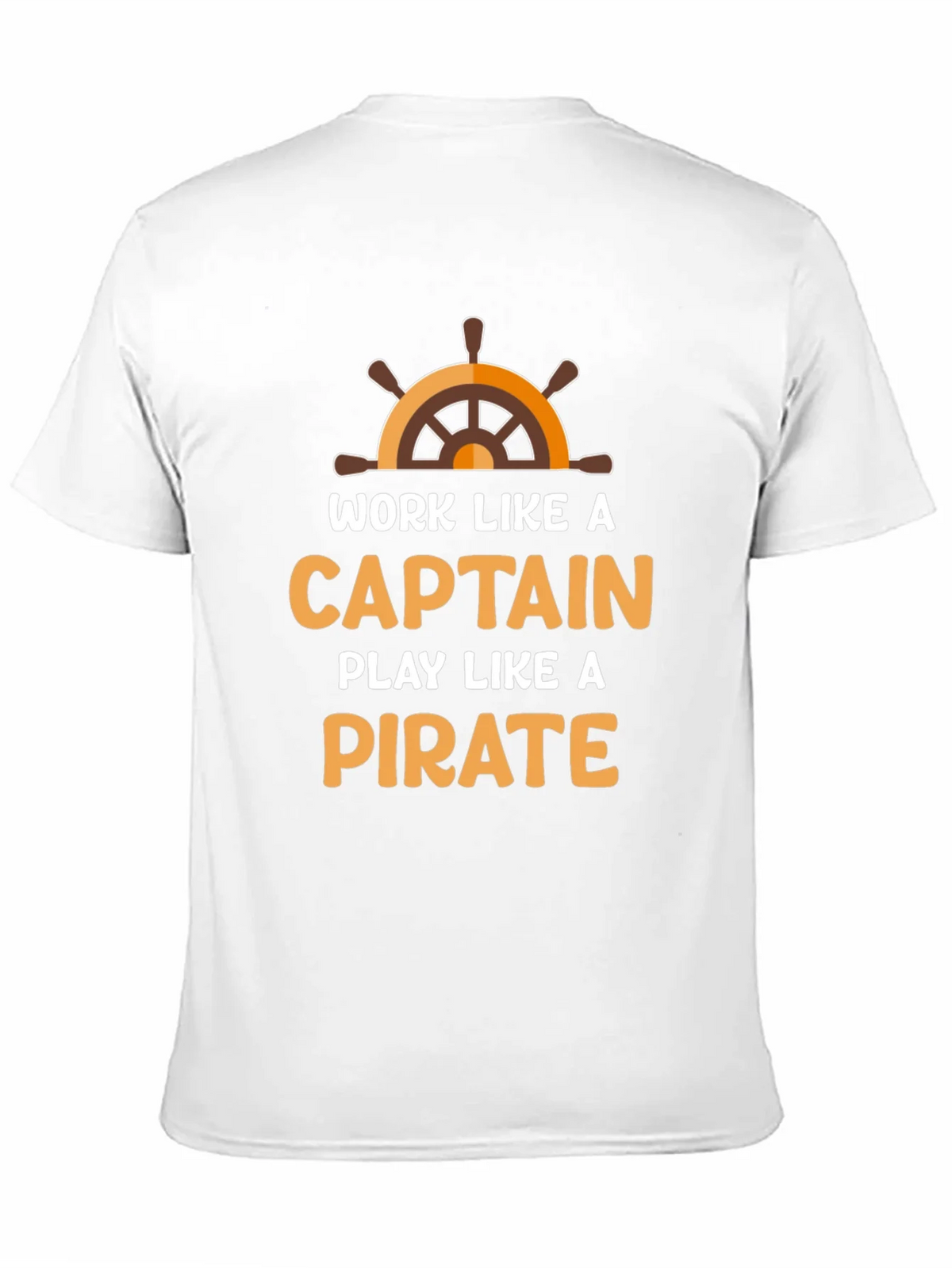 Work Like a Captain Play a Pirate Black T-Shirt product image 10