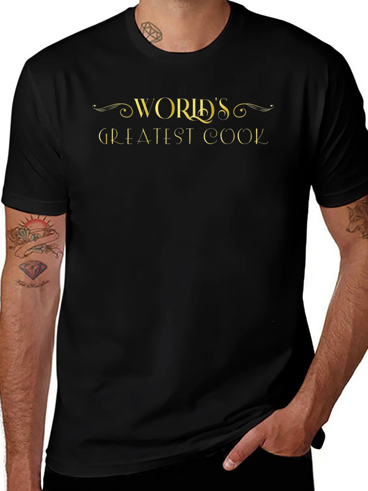 Worlds Greatest Cook Black T-Shirt product image 1