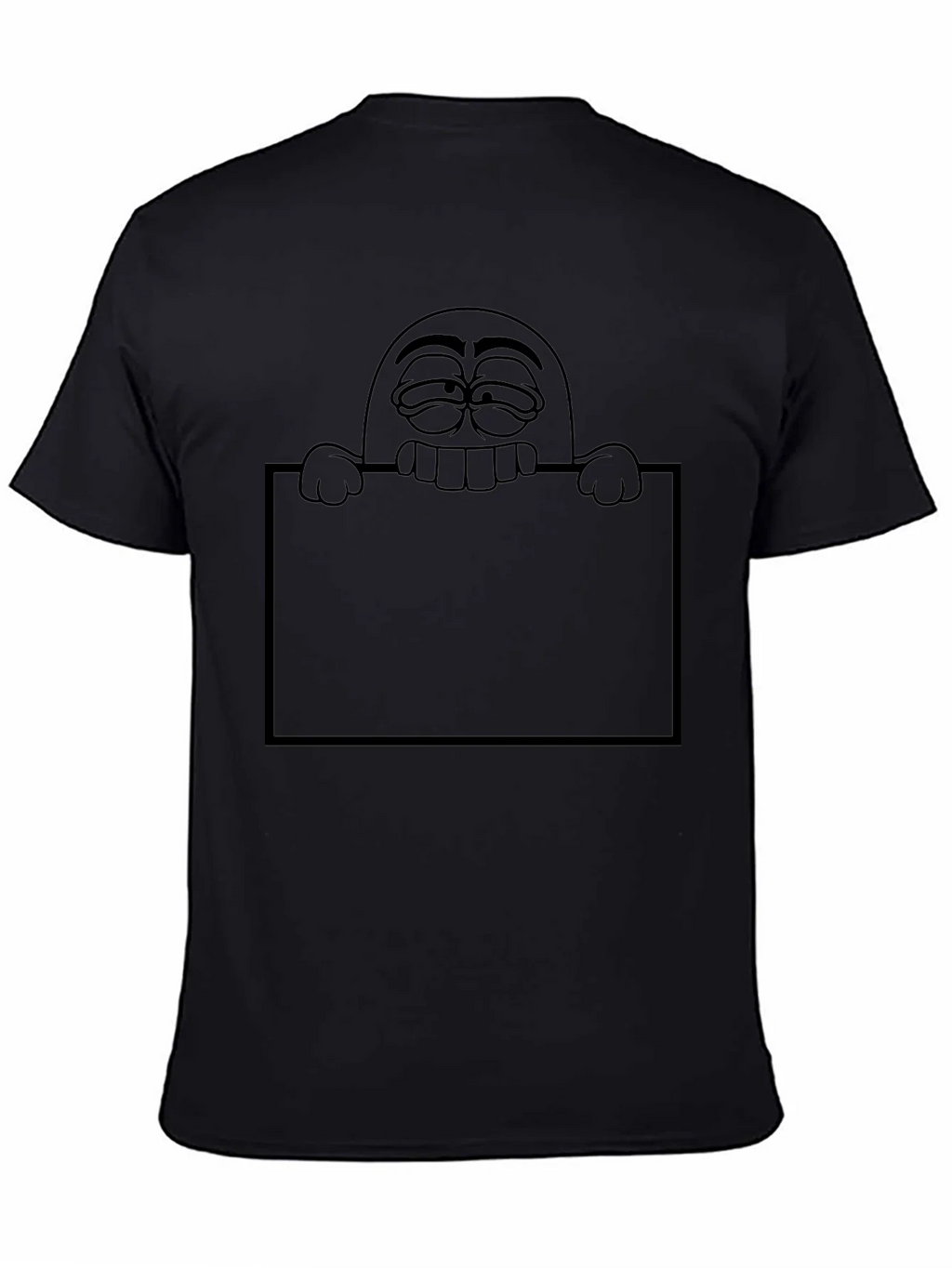 Funny Cartoon Graphic Black T-Shirt product image 4