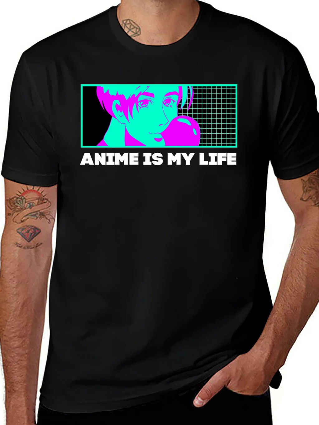 Anime Is My Life T-Shirt - Vaporwave Design product image 1