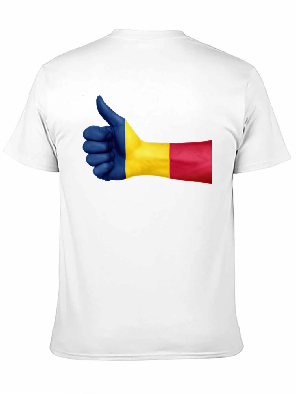 Romania Flag Thumbs Up Graphic Tee - Black product image 10