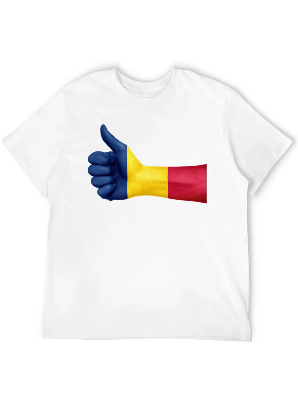 Romania Flag Thumbs Up Graphic Tee - Black product image 11