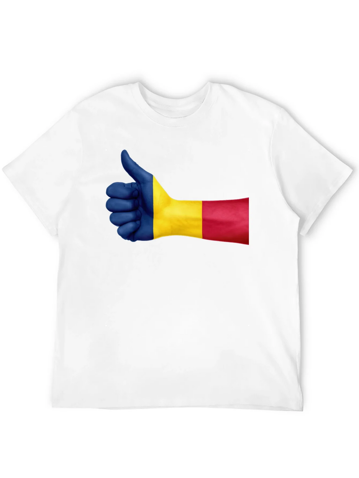 Romania Flag Thumbs Up Graphic Tee - Black product image 11
