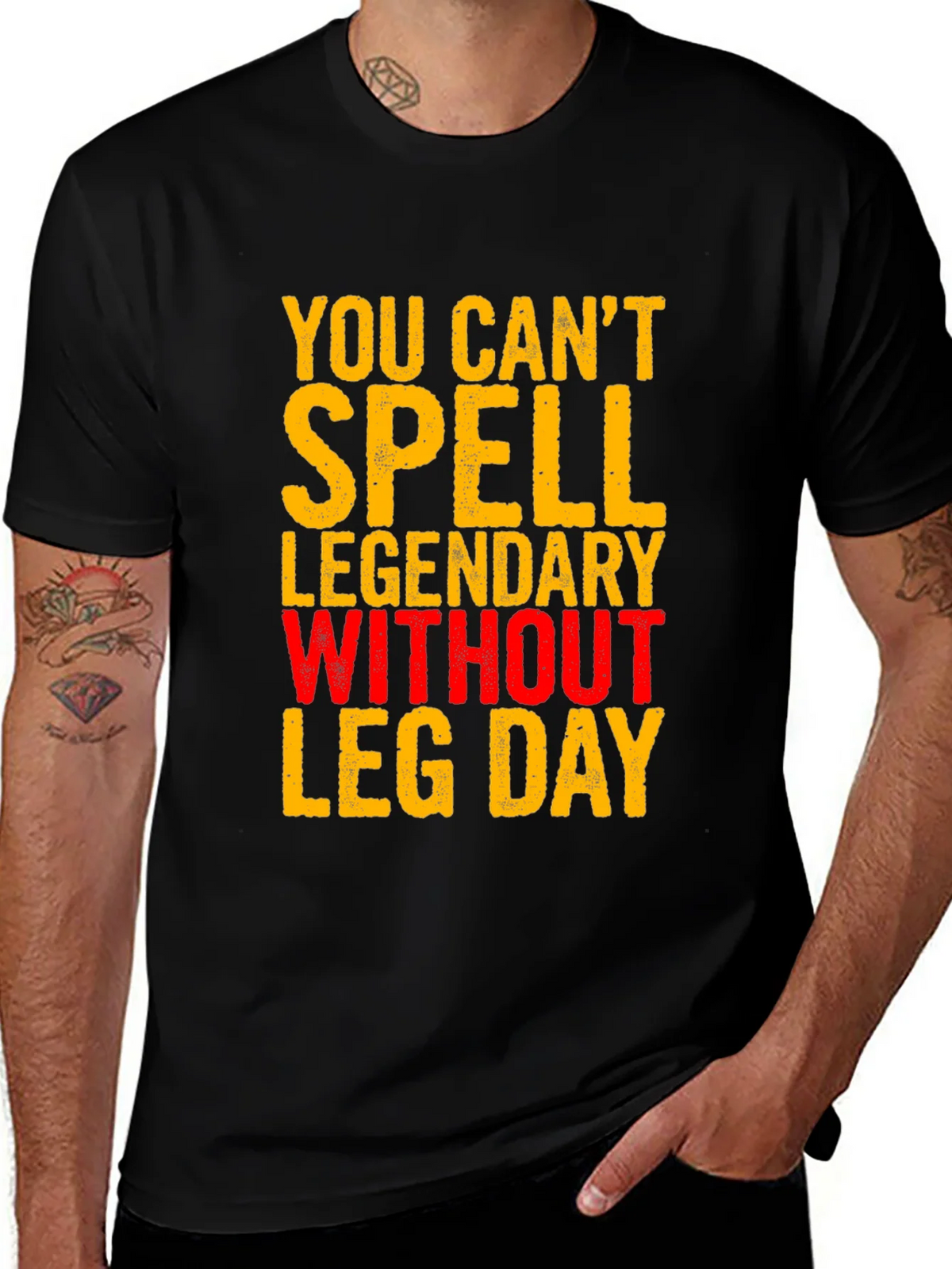 Leg Day Workout T-Shirt - Legendary Fitness Apparel product image 1