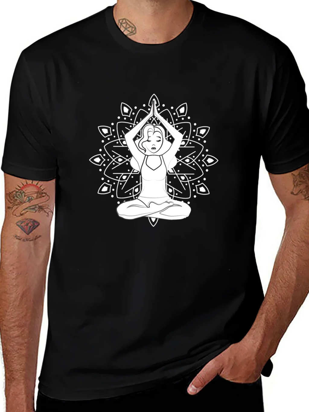 Yoga Mandala Graphic Tee - Relaxed Fit product image 1