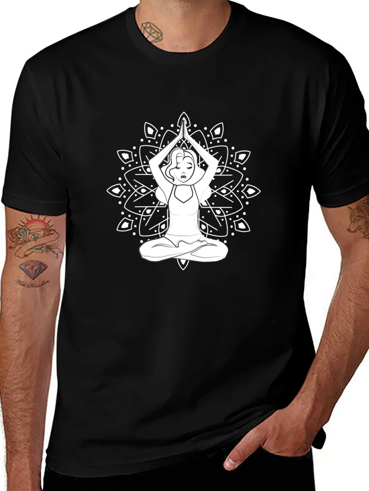 Yoga Mandala Graphic Tee - Relaxed Fit product image 1