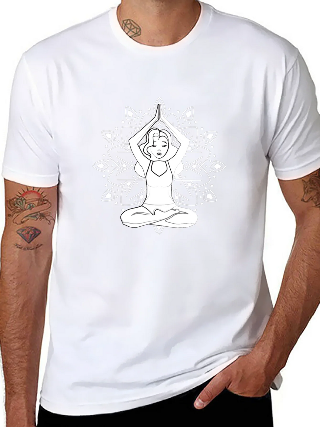 Yoga Mandala Graphic Tee - Relaxed Fit product image 7