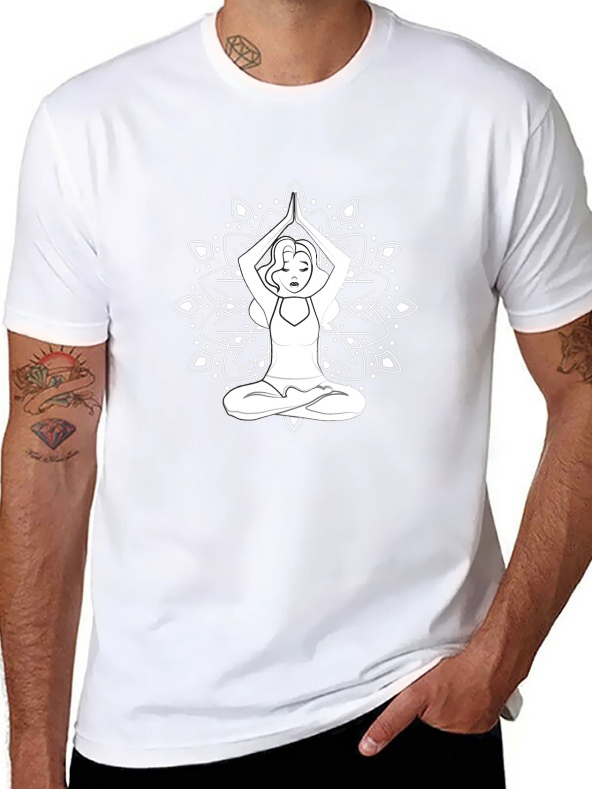 Yoga Mandala Graphic Tee - Relaxed Fit product image 7