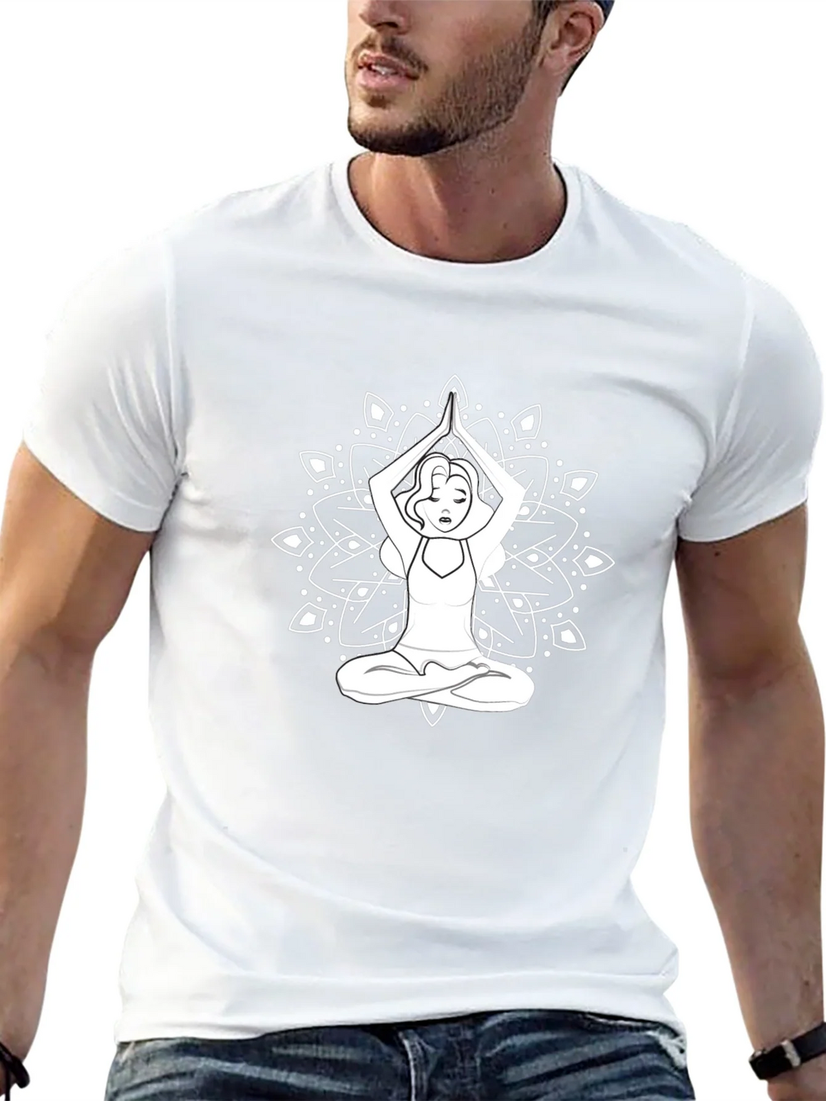 Yoga Mandala Graphic Tee - Relaxed Fit product image 12