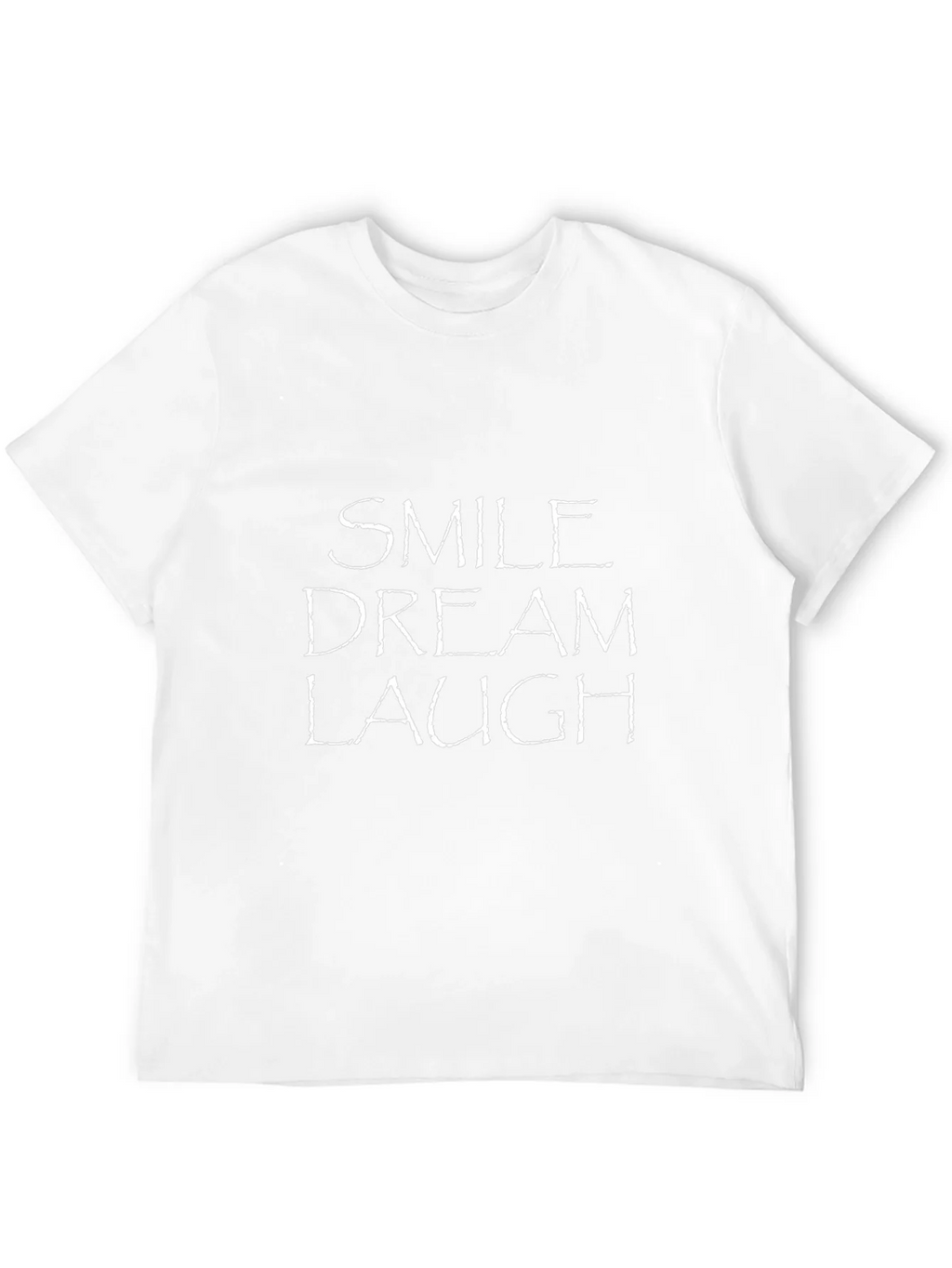Smile Dream Laugh Black Graphic T-Shirt product image 11